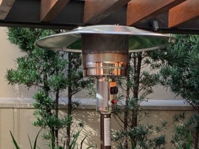 Aquecedor a gás para jardim com chapel chinês